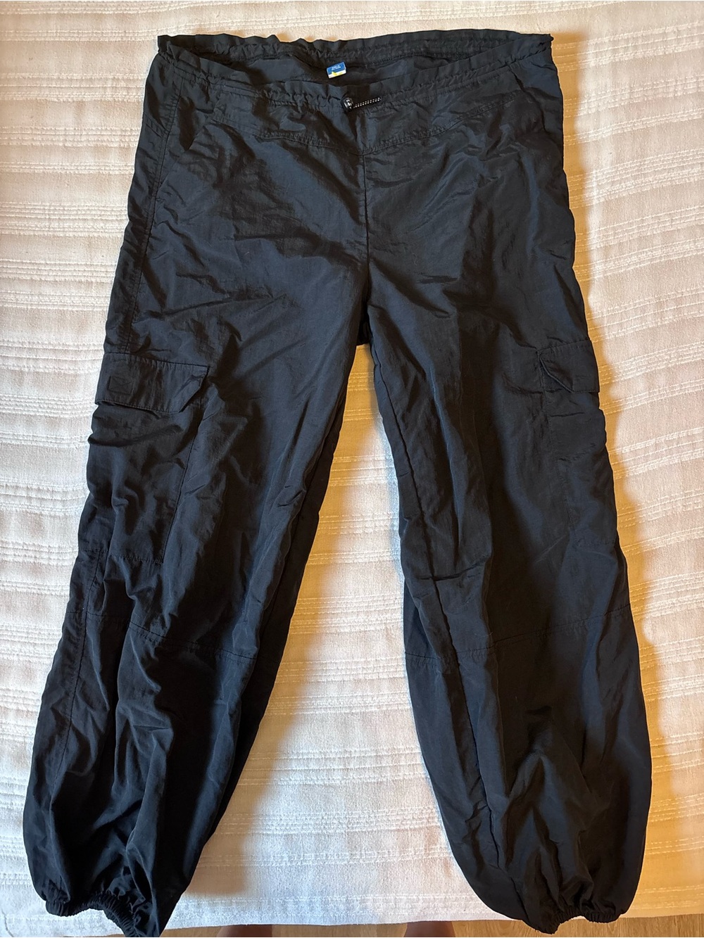 Black Men's Cargo Jogger Pants - Lightweight Casual Style